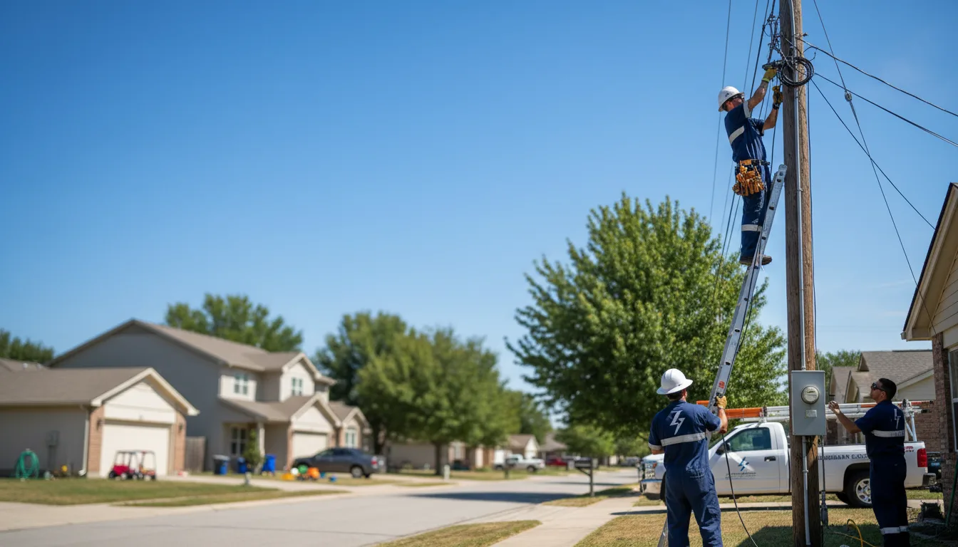 Residential electrician providing installation services in Southfield, MA